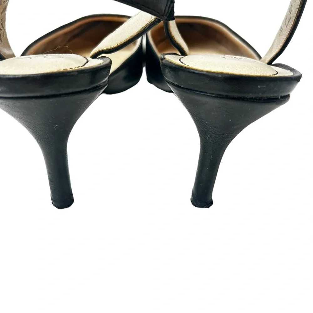 Life Stride Shane Black Pointy Toe Sandal Heel Pump - Picture 6 of 8